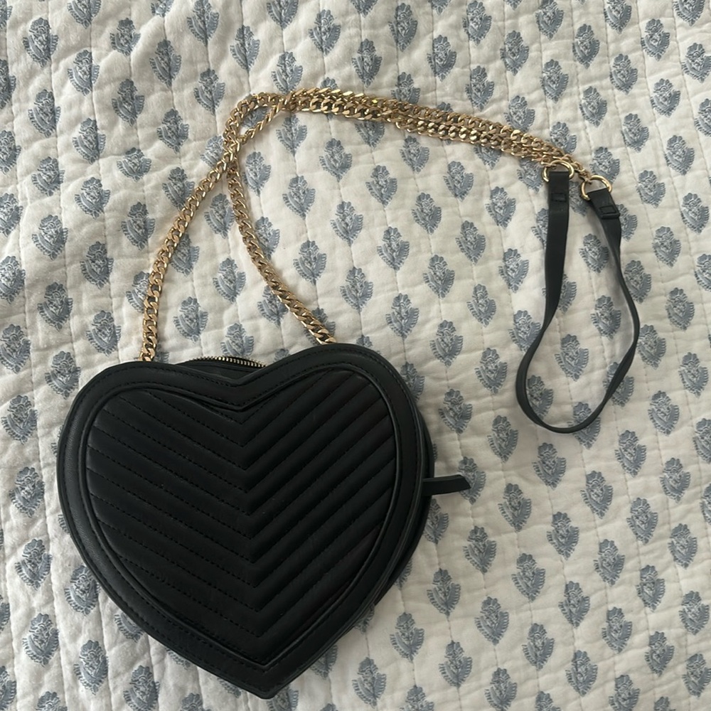 Black Heart Shaped Purse